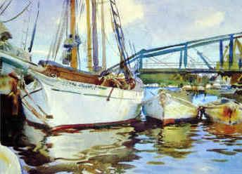 John Singer Sargent Boats at Anchor